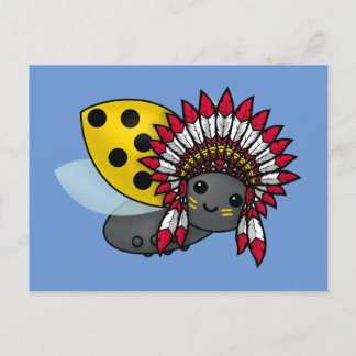 Postal Ladybys nativo americano