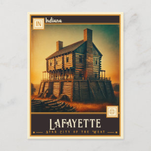 Postal Lafayette, Indiana Vintage