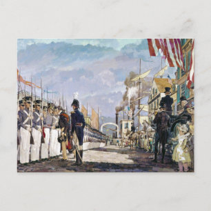 Postal Lafayette y la Guardia Nacional por Ken Riley