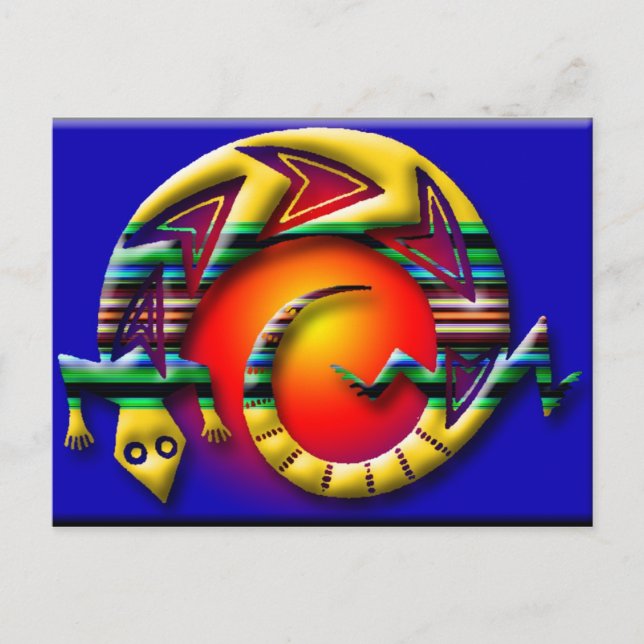 Postal lagarto 3 (Anverso)