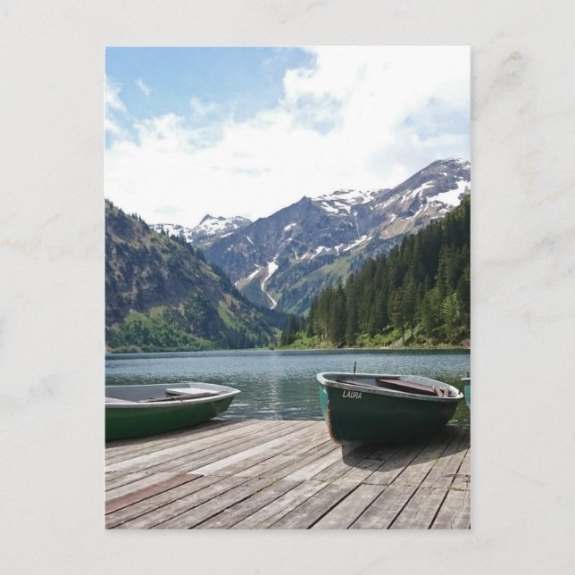 Postal Lago alpino (Anverso)