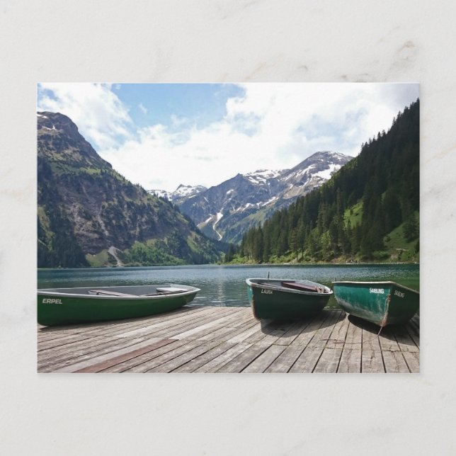 Postal Lago alpino (Anverso)