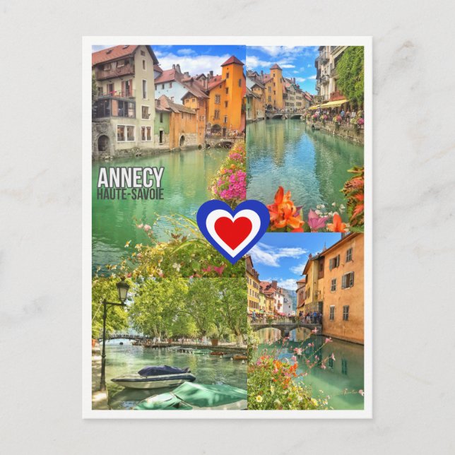 Postal Lago Annecy - Postcard (Anverso)