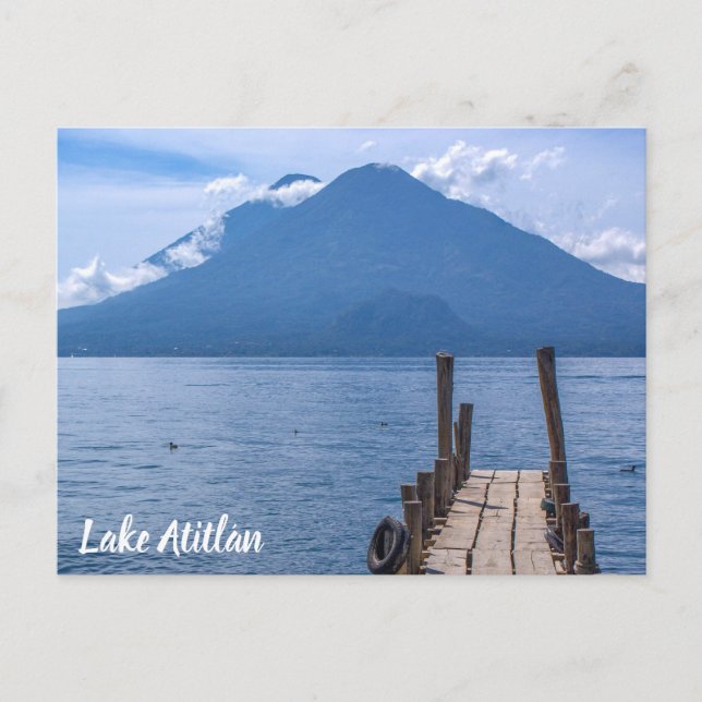 Postal Lago Atitlán (Anverso)