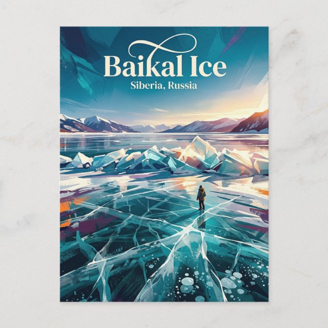 Postal Lago Baikal Rusia (Anverso)