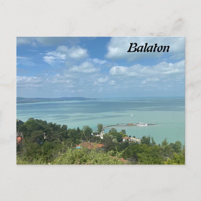 Postal Lago Balaton (Anverso)