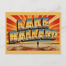 Lago Ballard WA Arte de Viaje Vintage