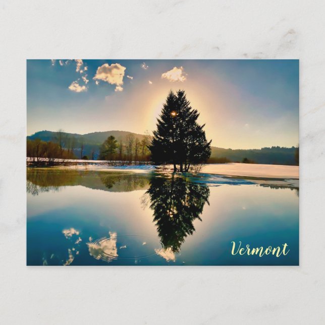 Postal Lago Barleywine, Vermont (Anverso)