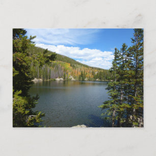 Postal Lago Bear en el Parque Nacional de las Montañas Ro