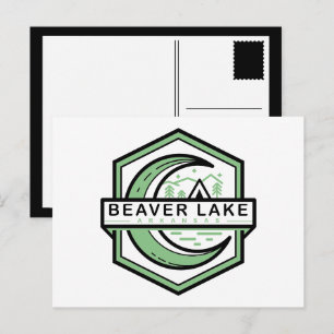 Postal lago beaver arkansas luna hexa color personalizabl