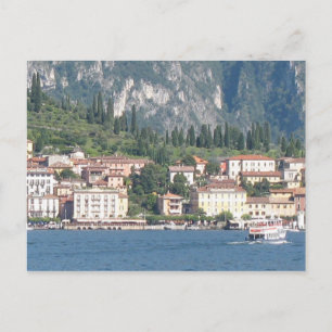Postal Lago Bellagio Como Italia