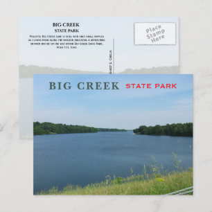 Postal Lago Big Creek, Parque Estatal Big Creek, Iowa