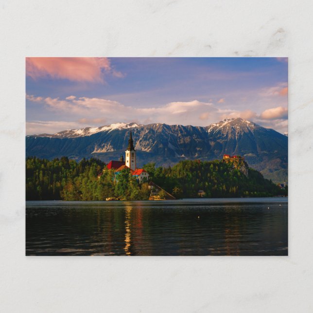 Postal Lago Bled (Anverso)