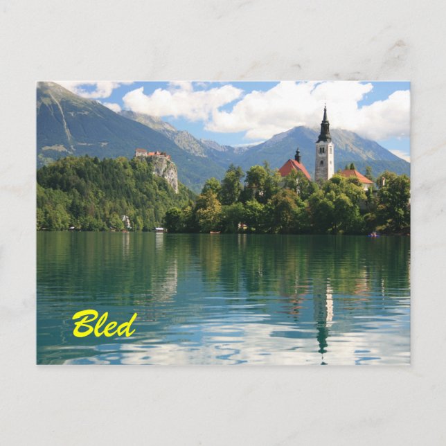 Postal Lago Bled (Anverso)