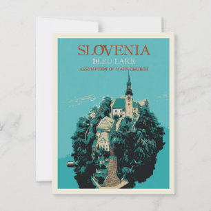 Postal Lago Bled, Alpes Julianos, Eslovenia