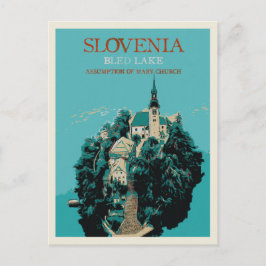 Postal Lago Bled, Alpes Julianos, Eslovenia