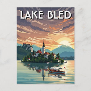 Postal Lago Bled Eslovenia