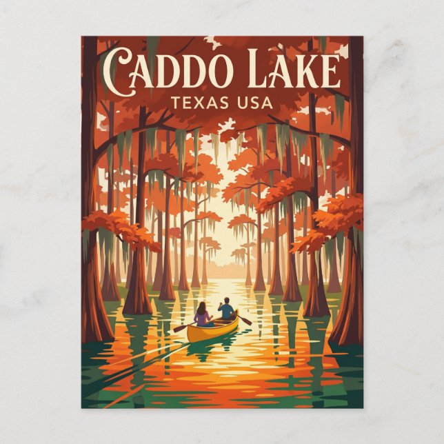 Postal Lago Caddo EE. UU. (Anverso)