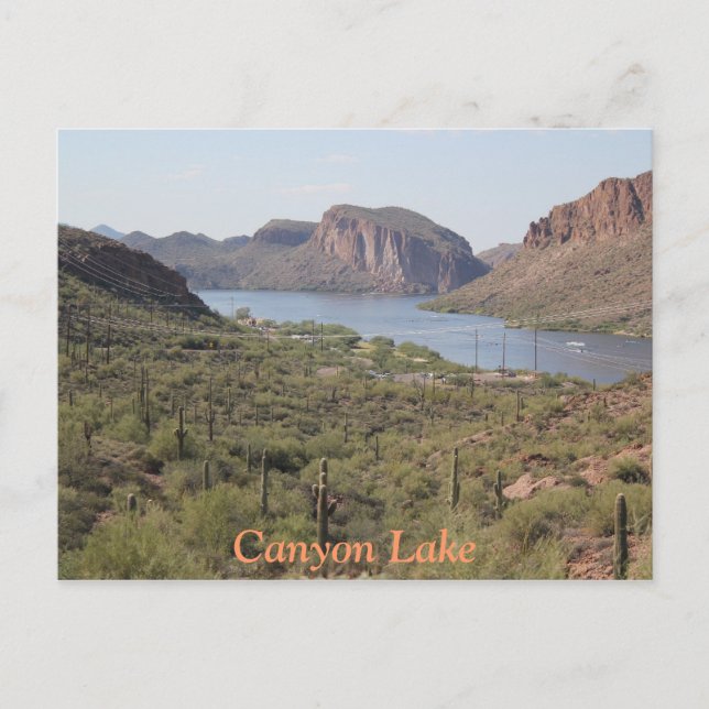 Postal Lago Canyon, Postcard de Arizona (Anverso)