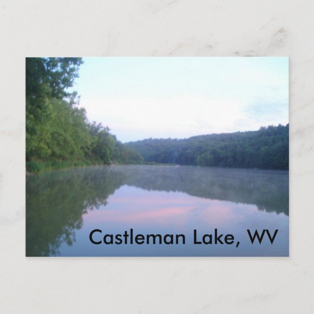 Postal Lago Castleman, WV (Anverso)