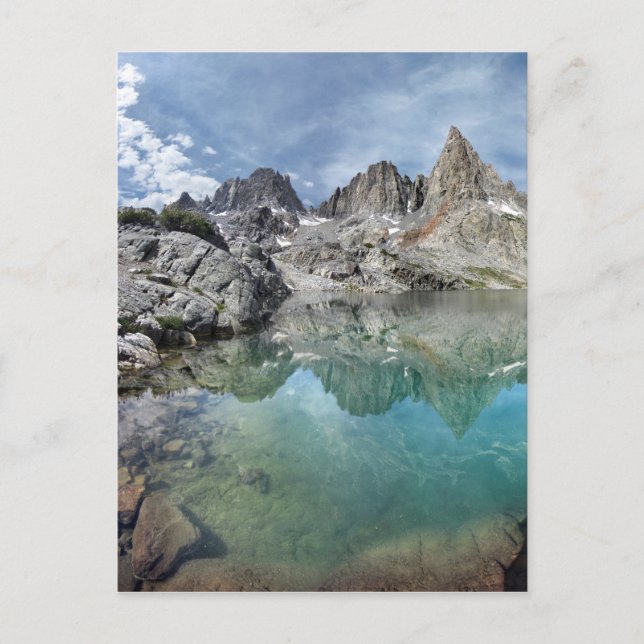 Postal Lago Cecile / Minarets - Silvestre Ansel Adams (Anverso)