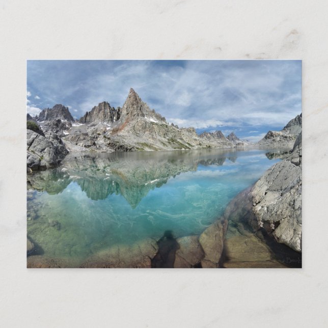 Postal Lago Cecile / Minarets - Silvestre Ansel Adams (Anverso)