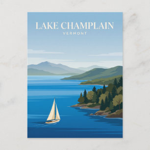 Postal Lago Champlain Vermont