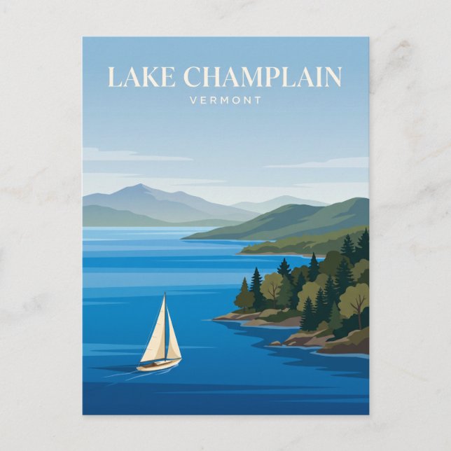 Postal Lago Champlain Vermont (Anverso)