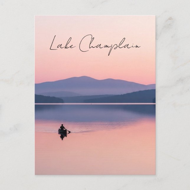 Postal Lago Champlain Vermont Viajes (Anverso)