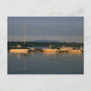 Postal Lago Champlain y Monte Mansfield Vermont