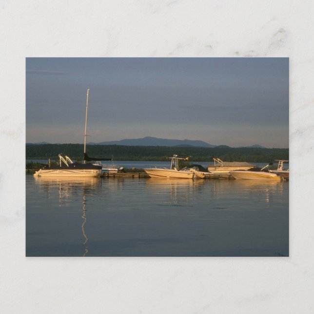 Postal Lago Champlain y Monte Mansfield Vermont (Anverso)