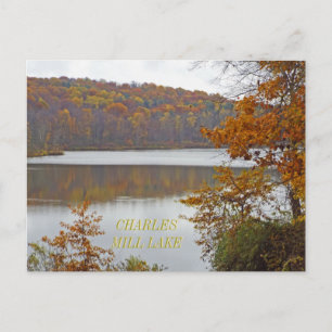 POSTAL LAGO CHARLES MILL EN OTOÑO/MANSFIELD, OHIO EE. UU.