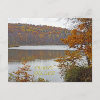POSTAL LAGO CHARLES MILL EN OTOÑO/MANSFIELD, OHIO EE. UU.