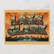 Lago Clark Alaska Volcán Glaciar Lago Arte