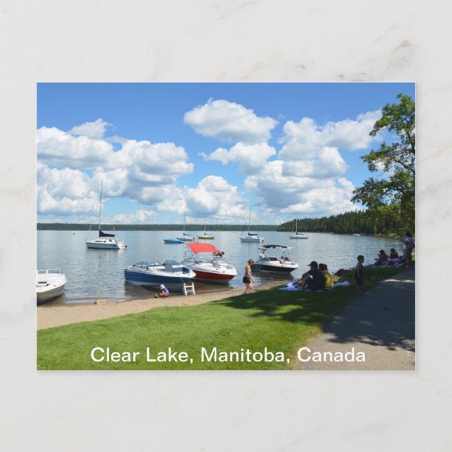 Postal Lago Clear, Parque Nacional, Manitoba, Canadá (Anverso)