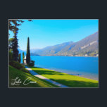 Postal Lago Como Bellagio Walkway Italia<br><div class="desc">Desde el paseo que rodea la Villa Melzi podrá contemplar las majestuosas vistas a la montaña y al lago de Como. Visita nuestra tienda para ver más productos con fotos y obras de arte de Bellagio, Varenna, Tremezzo, ciudad de Como, Villa Carlotta y mucho más de nuestros viajes en el...</div>