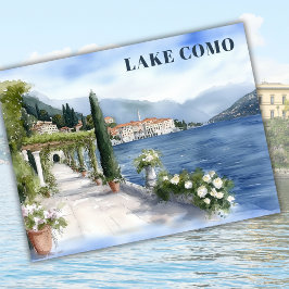 Postal Lago Como Italia Vacaciones Europa Viaje Keepsake