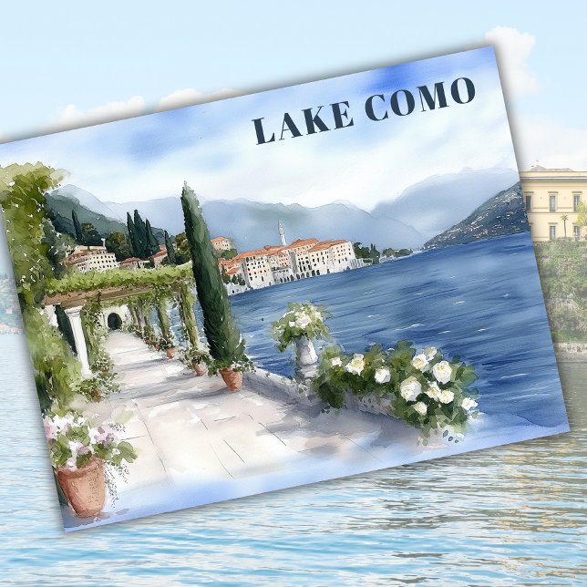 Postal Lago Como Italia Vacaciones Europa Viaje Keepsake (Subido por el creador)