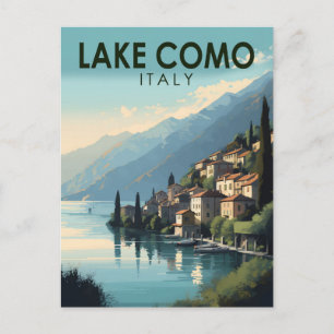 Postal Lago Como Italia Viaje de arte