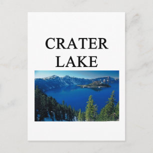 Postal lago cráter