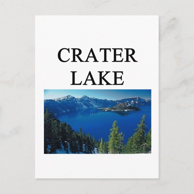 Postal lago cráter (Anverso)