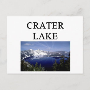 Postal lago cráter
