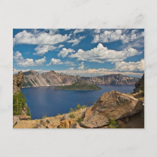 Postal Lago Crater y Wizard Island, Crater Lake