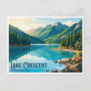 Postal Lago Crescent Port Angeles Washington
