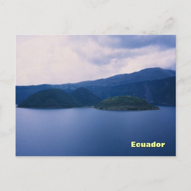 Postal Lago Cuicocha (Anverso)