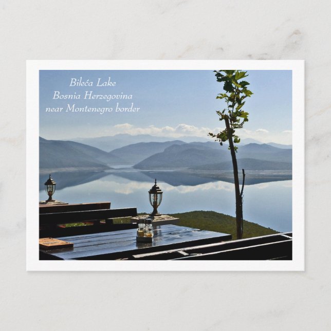 Postal Lago de Bileća,Bosnia-Herzegovina cerca de la fron (Anverso)