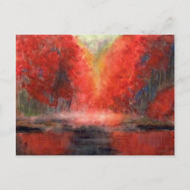 POSTAL LAGO DE BURNING (Anverso)