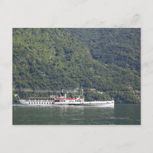 Postal Lago de Como, barco de ferry
