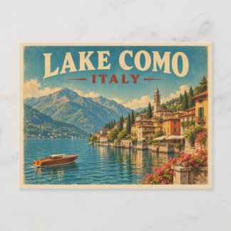 Postal Lago de Como Italia Viajes 