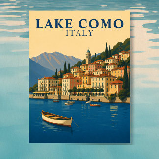 Postal Lago de Como Italia Viajes Clásicos Lagos Italiano
